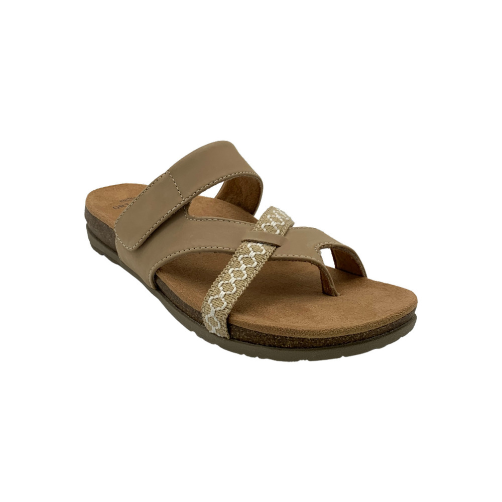Earth Origins Nubuck Toe-Post Sandals Ossi Wheat - Medium - Picture 4 of 4